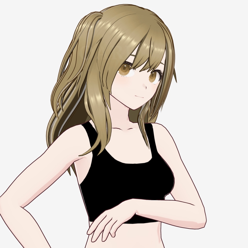 【VRoid】ツインテールロングヘアプリセット / Long hair with twintail preset