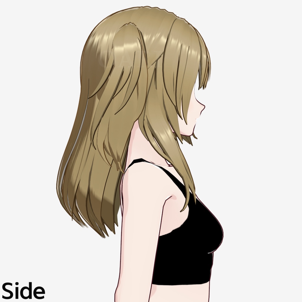 【VRoid】ツインテールロングヘアプリセット / Long hair with twintail preset