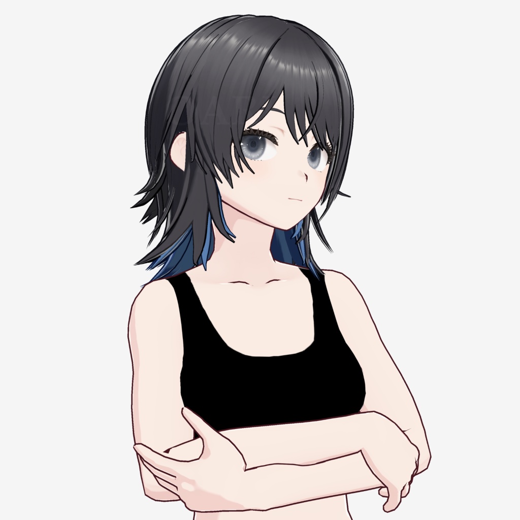 【VRoid】ウルフカットヘアプリセット / Wolf cut hair preset