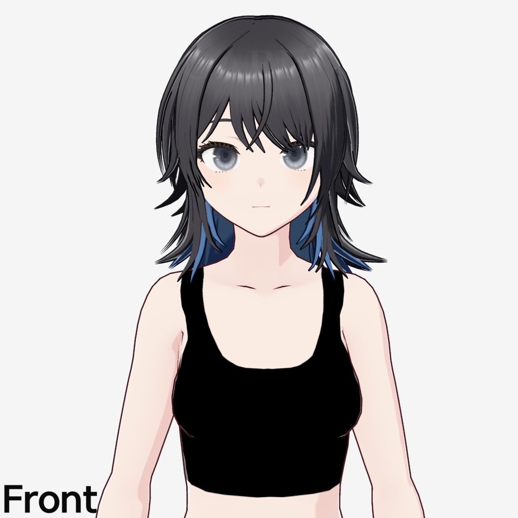 【VRoid】ウルフカットヘアプリセット / Wolf cut hair preset