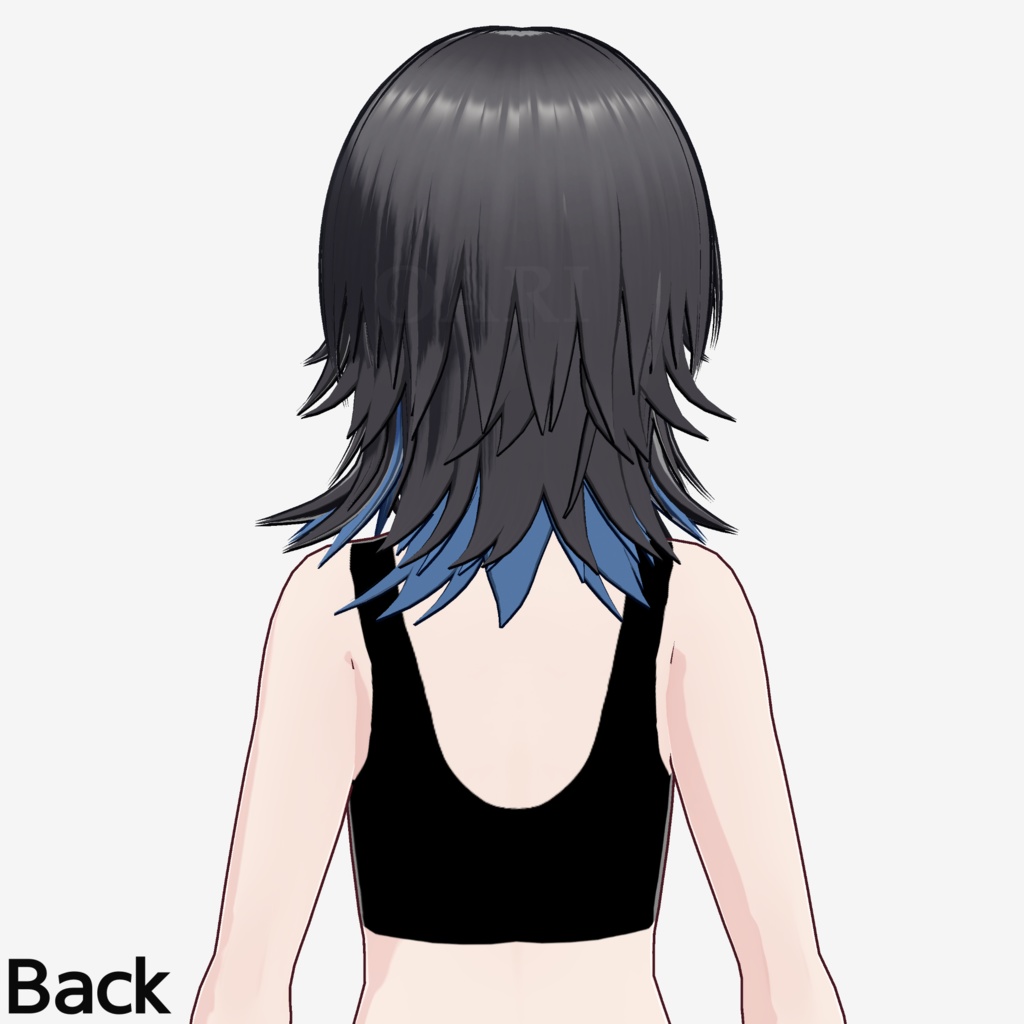 【VRoid】ウルフカットヘアプリセット / Wolf cut hair preset