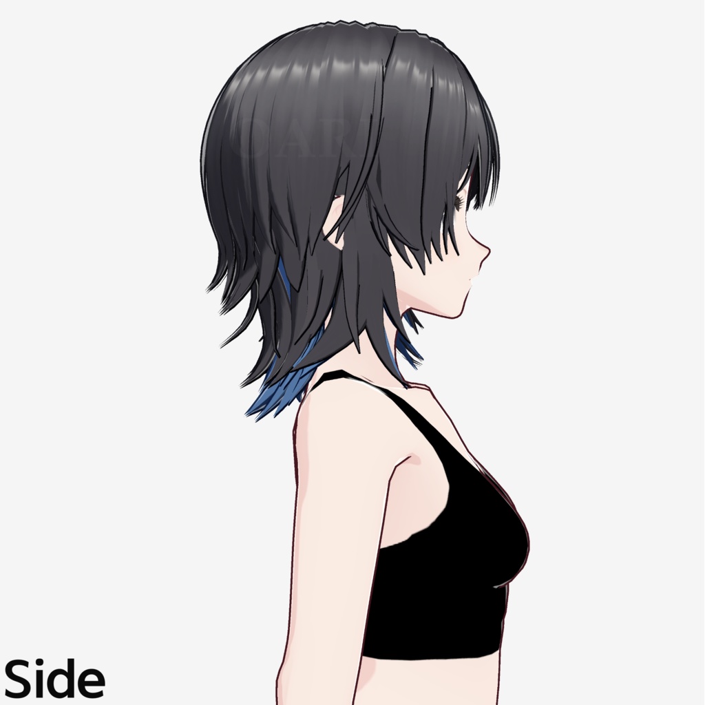 【VRoid】ウルフカットヘアプリセット / Wolf cut hair preset