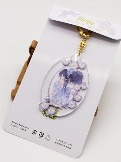 「桜と知世」 花✿アクリルキーホルダー(2個入りSETはがき付き)