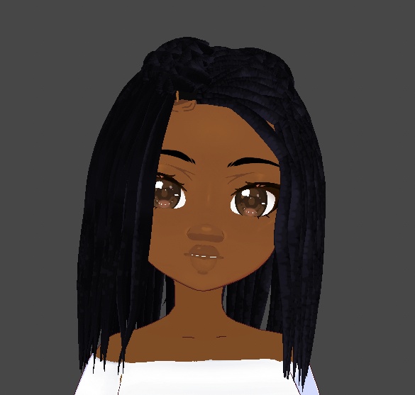 Half Braid Medium Length Locs Dreads