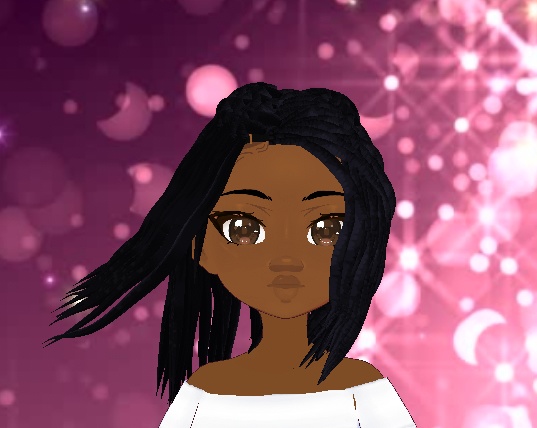 Half Braid Medium Length Locs Dreads