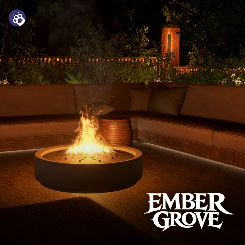 【Warudo】 Ember Grove | 숲속 야외 라운지