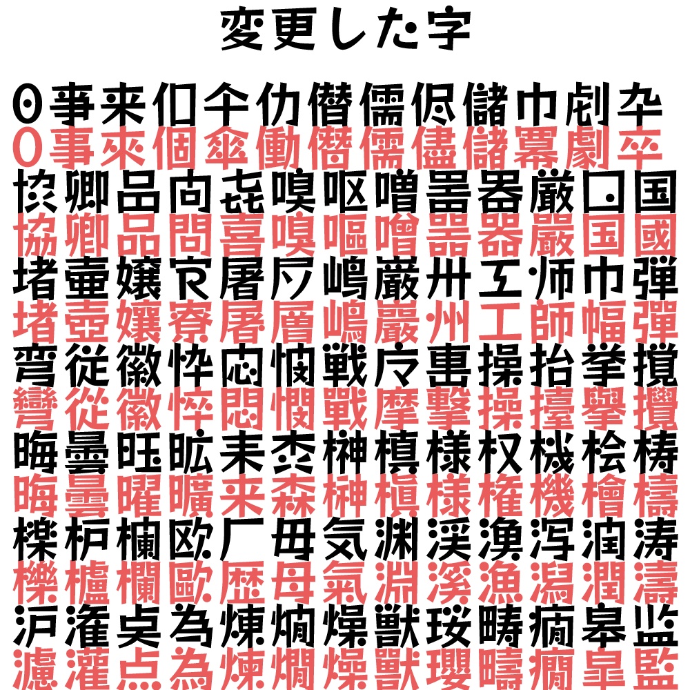 略字超少ろっく