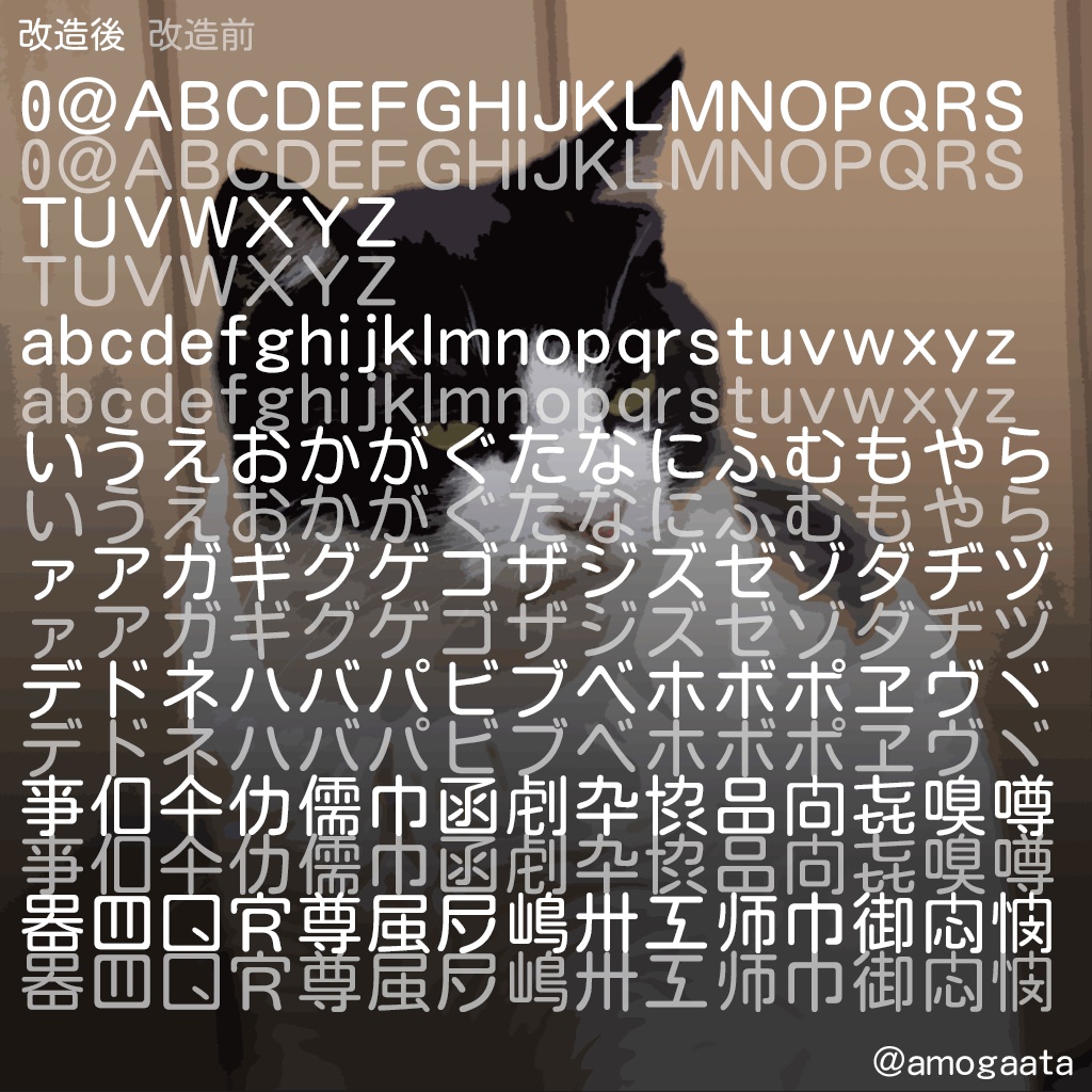 略字少なめ丸ゴかわ