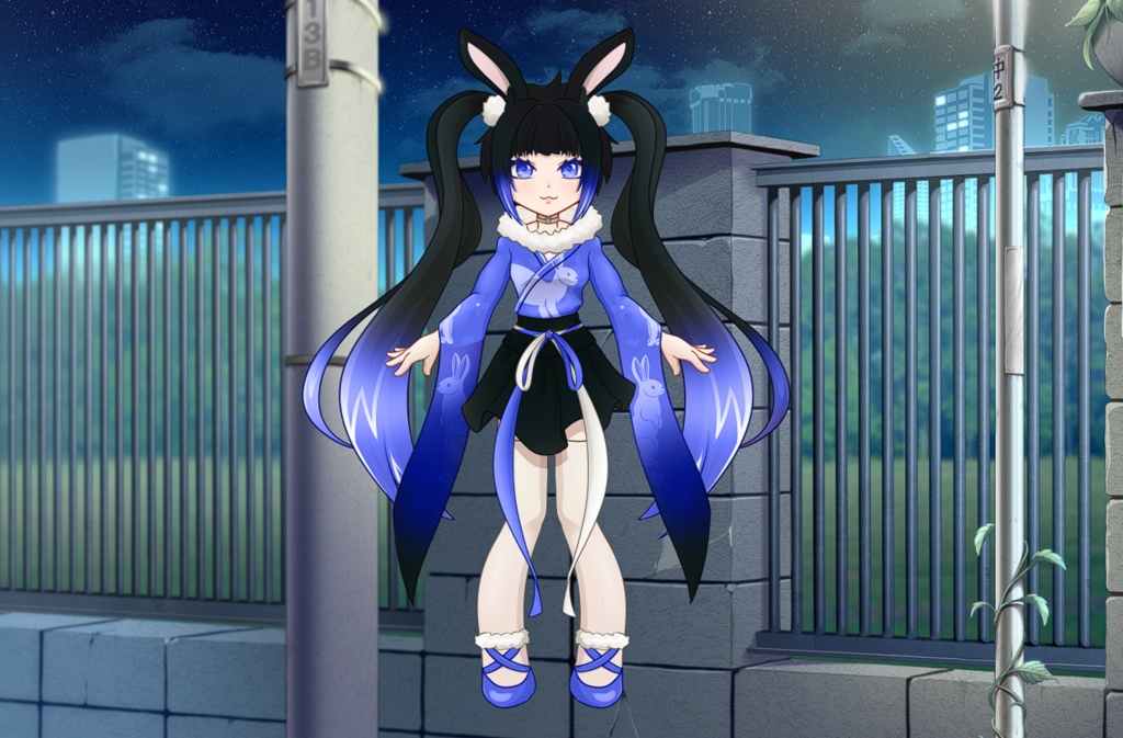 Bunny Girl 2D VTuber Model - vyris2d - BOOTH
