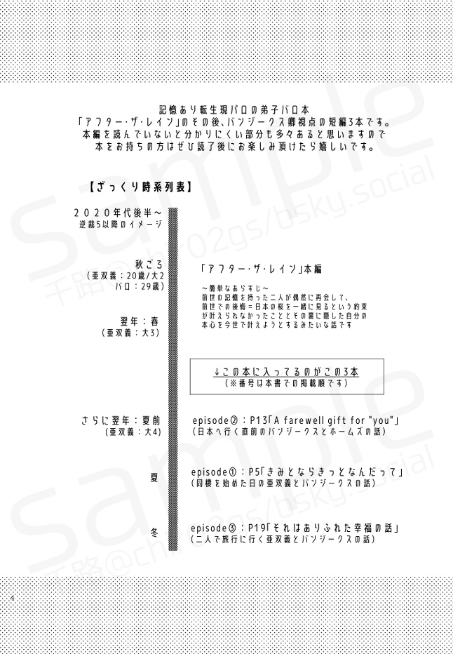 【弟子バロ】アフター/アフター・ザ・レイン【原作ネタバレ】