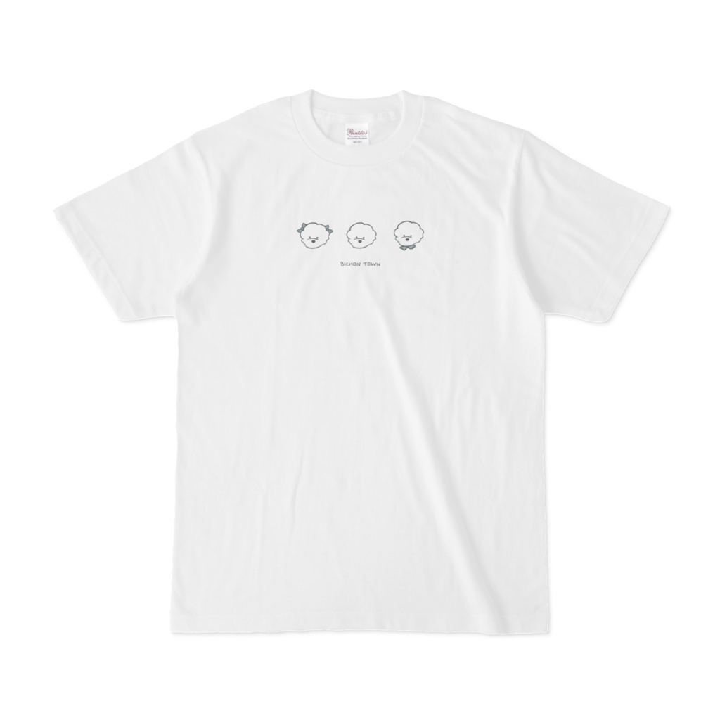 BICHON FAMILY Tシャツ_白（ビションフリーゼ）