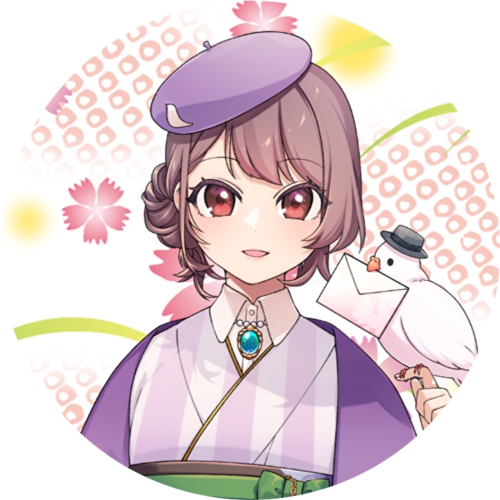 よる　缶バッジA