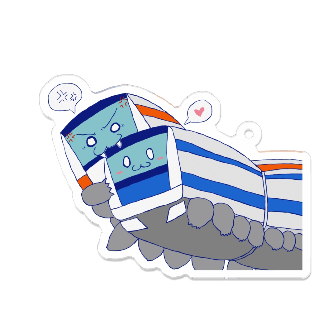 芋虫アクキー① カミカミ