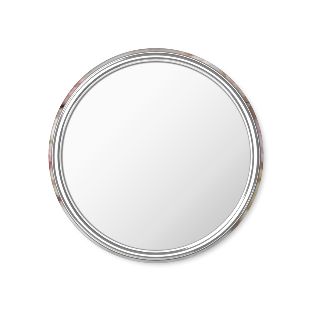 うさぎのピンクローズリズ(缶ミラー)Ria-berry