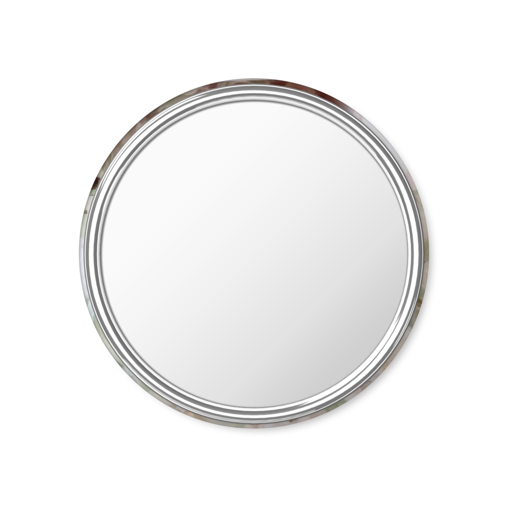 うさぎのローズリズ・ワインとピンク(缶ミラー)Ria-berry