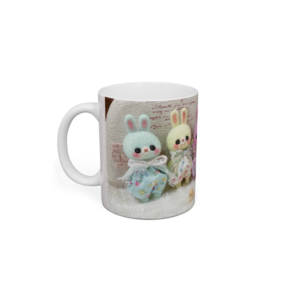 パステルキャンディ五つ子うさぎ(マグカップ)Ria-berry