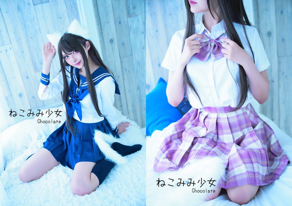 猫耳制服写真「ねこみみ少女」