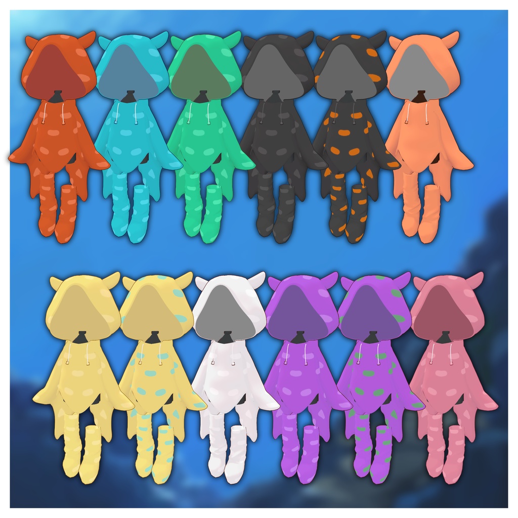 【MA対応】メンダコパーカー【#まめふれんず対応】