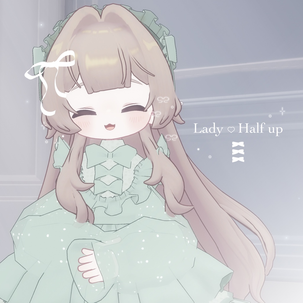 【3アバター対応】Lady Half up