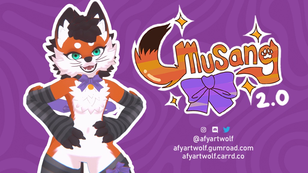 Musang Jingga VRChat Fox Furry VRchat Base Avatar