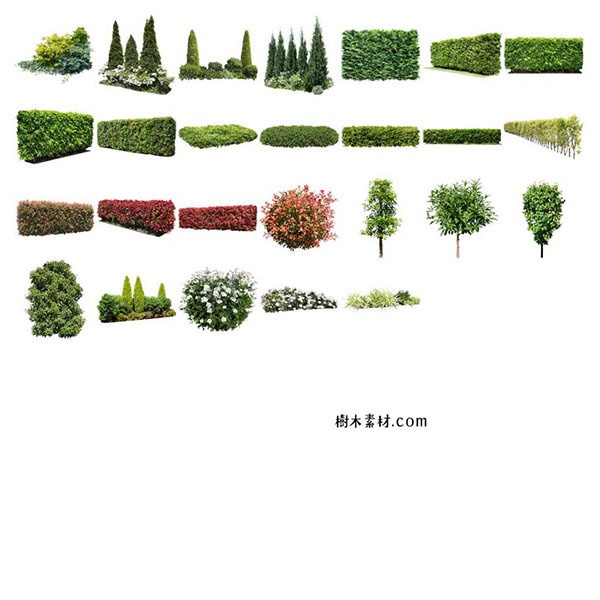 ガーデン植栽切り抜きセット369個 - リサイズ版