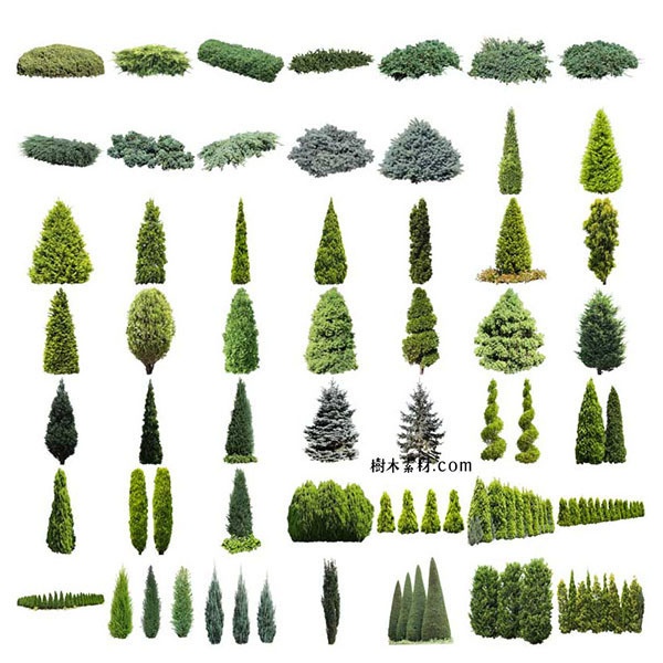 ガーデン植栽切り抜きセット369個 - リサイズ版