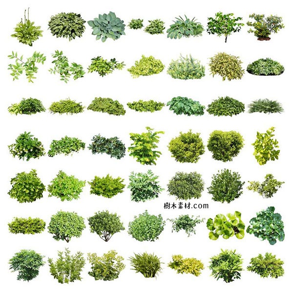 ガーデン植栽切り抜きセット369個 - リサイズ版