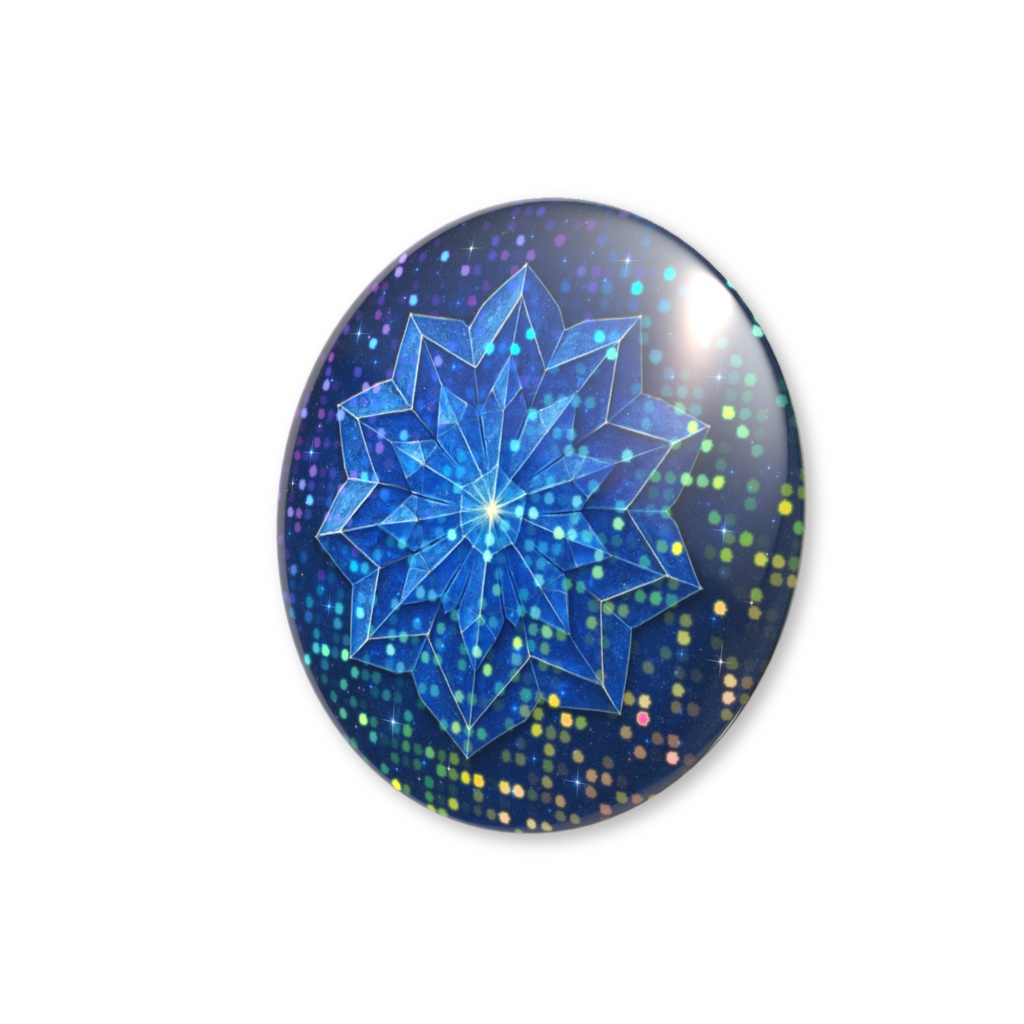 無限の神話結晶シリーズ|ラピスラズリ(グリッター缶バッチ)