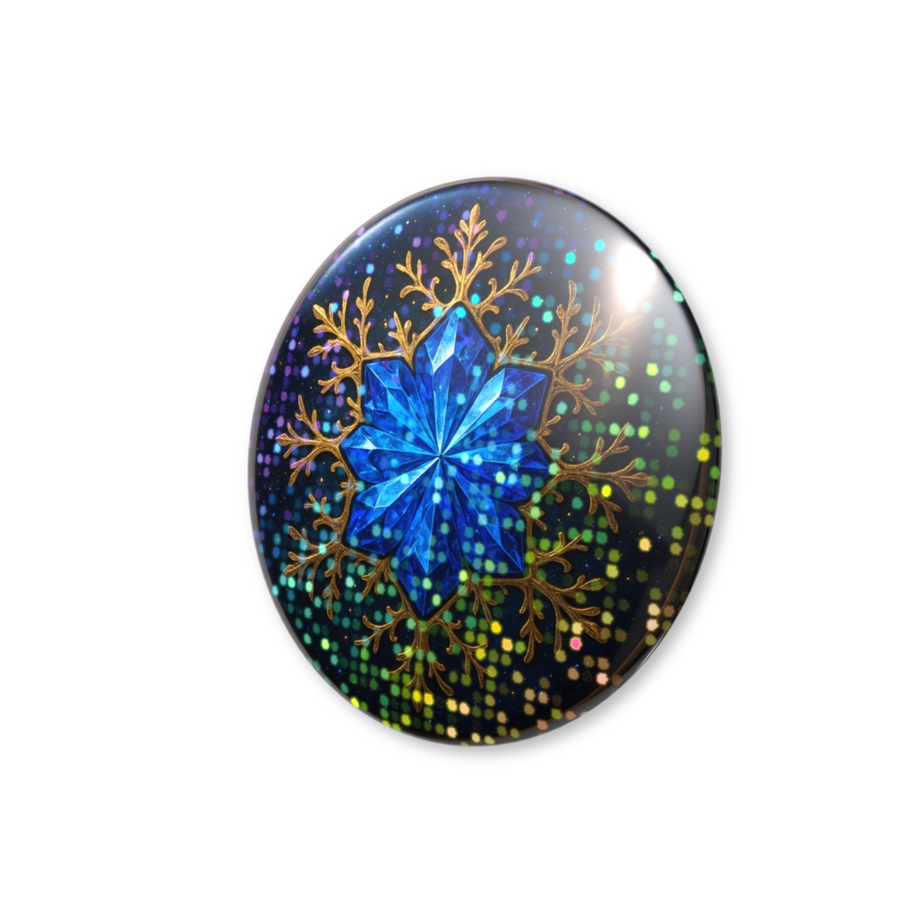 無限の神話結晶シリーズ|トパーズ(グリッター缶バッチ)