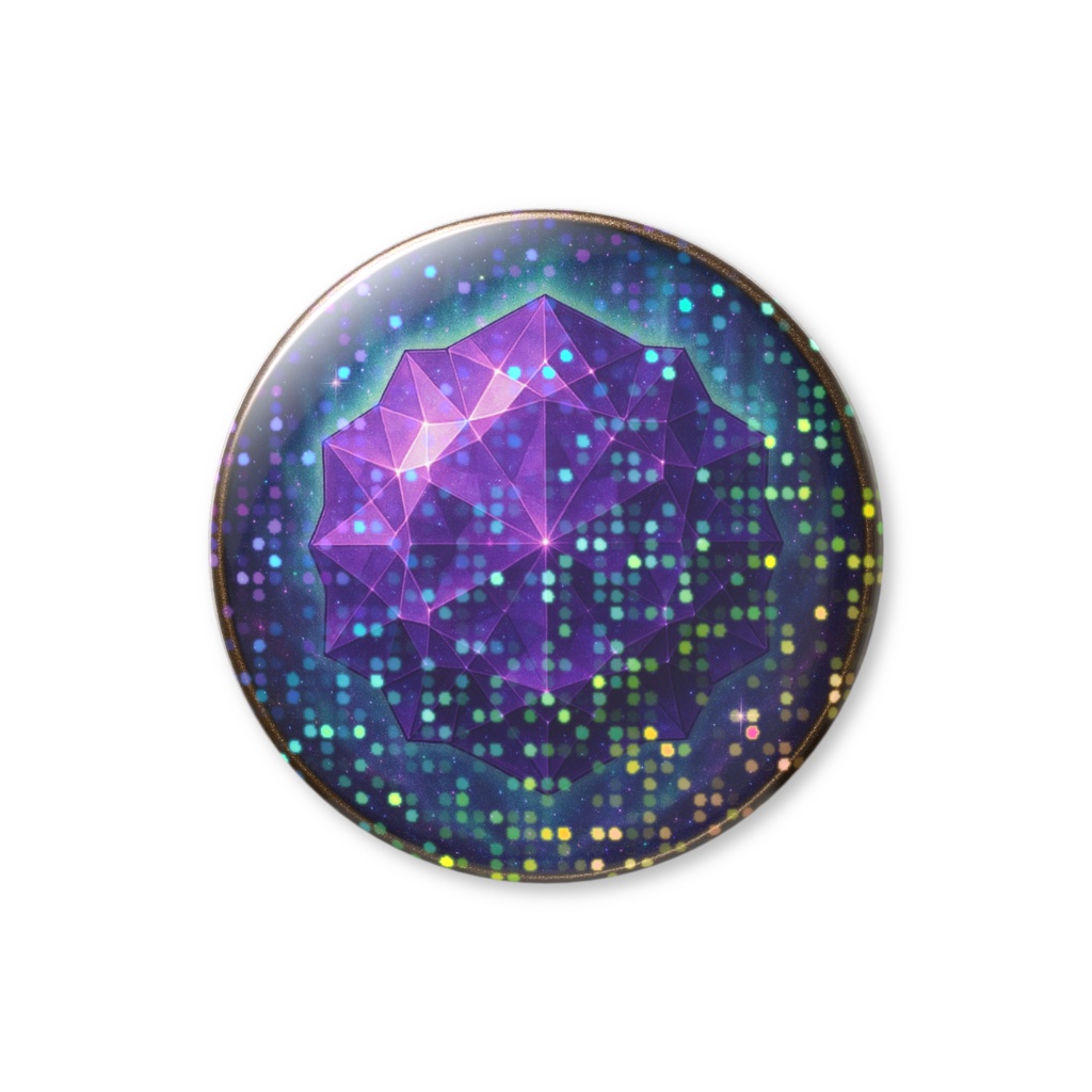 無限の神話結晶シリーズ|シトリン(グリッター缶バッチ)