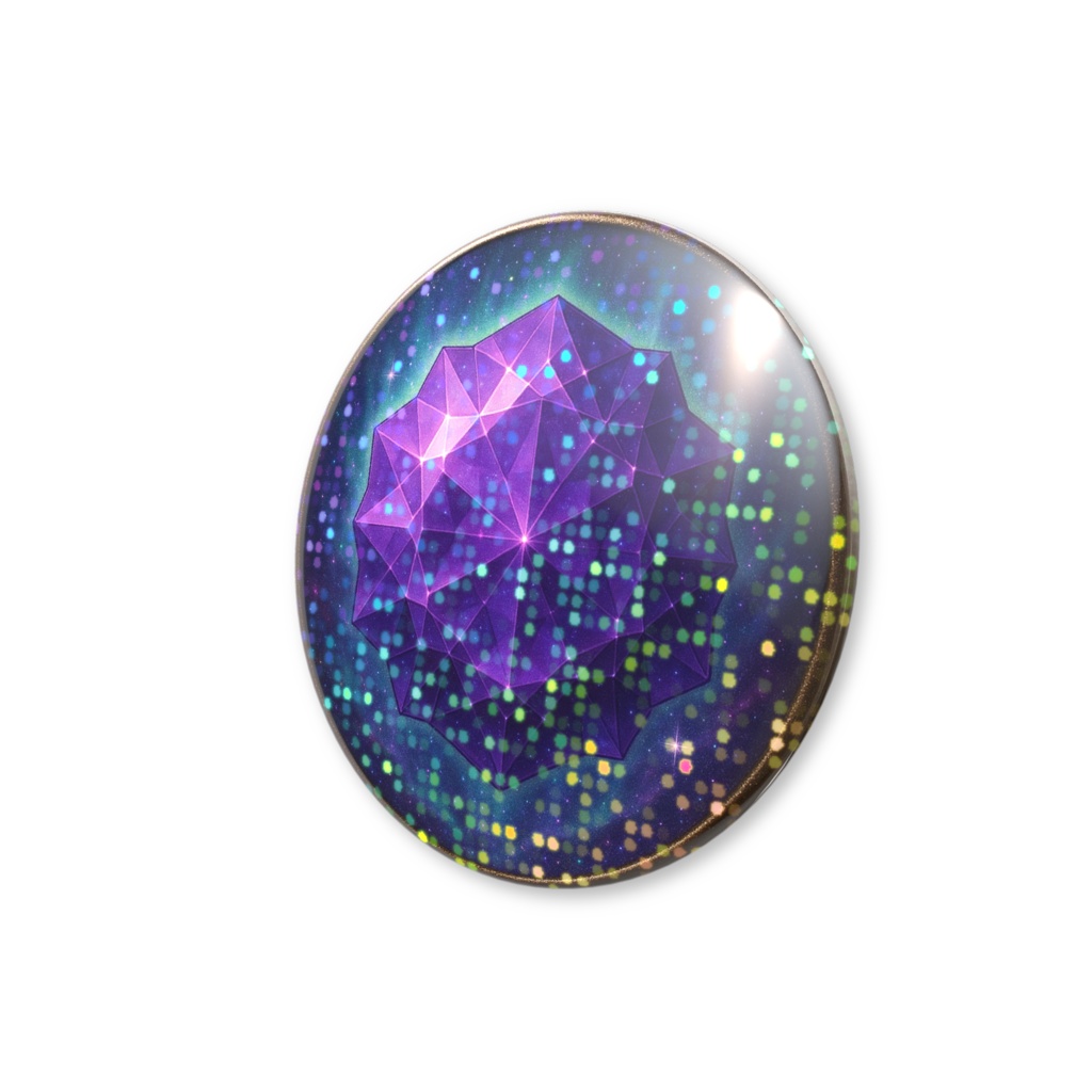 無限の神話結晶シリーズ|シトリン(グリッター缶バッチ)