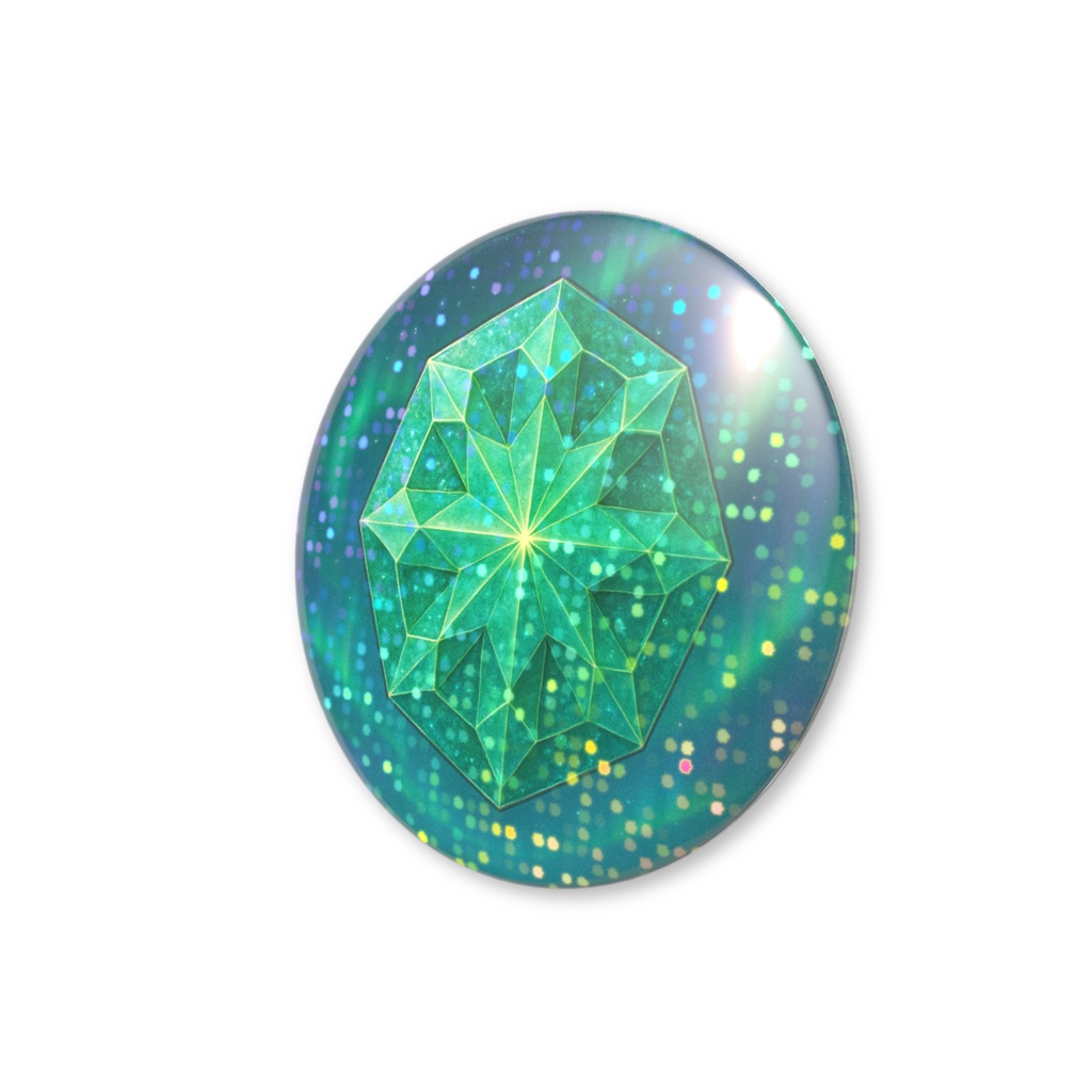 無限の神話結晶シリーズ|ターコイズ(グリッター缶バッチ)