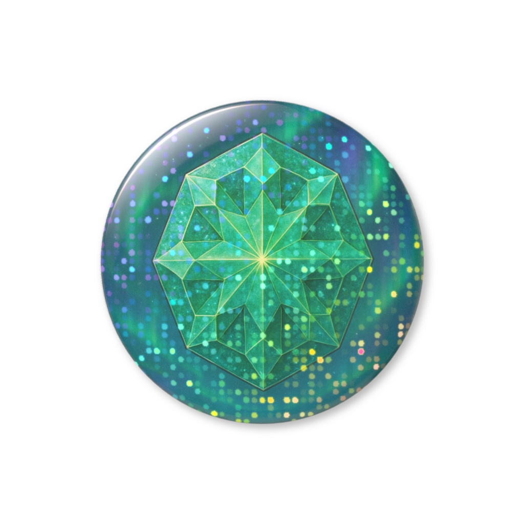 無限の神話結晶シリーズ|ターコイズ(グリッター缶バッチ)