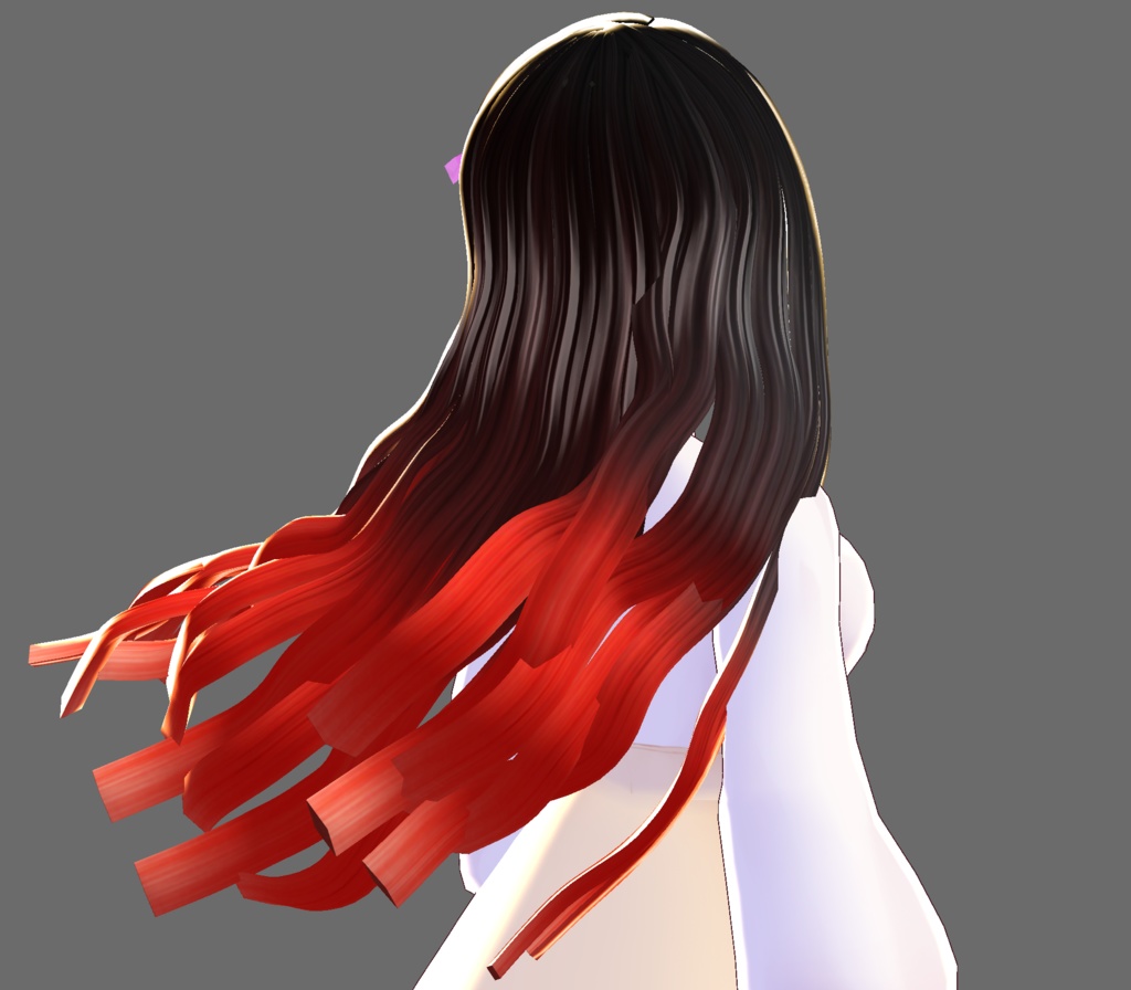 Vroid禰豆子 髪の毛テクスチャーhairTexture Kamado Nezuko