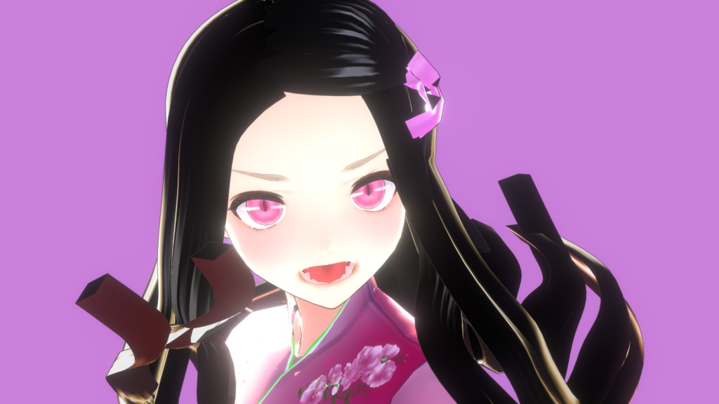 Vroid禰豆子 瞳テクスチャーセットeyeTexture Kamado Nezuko