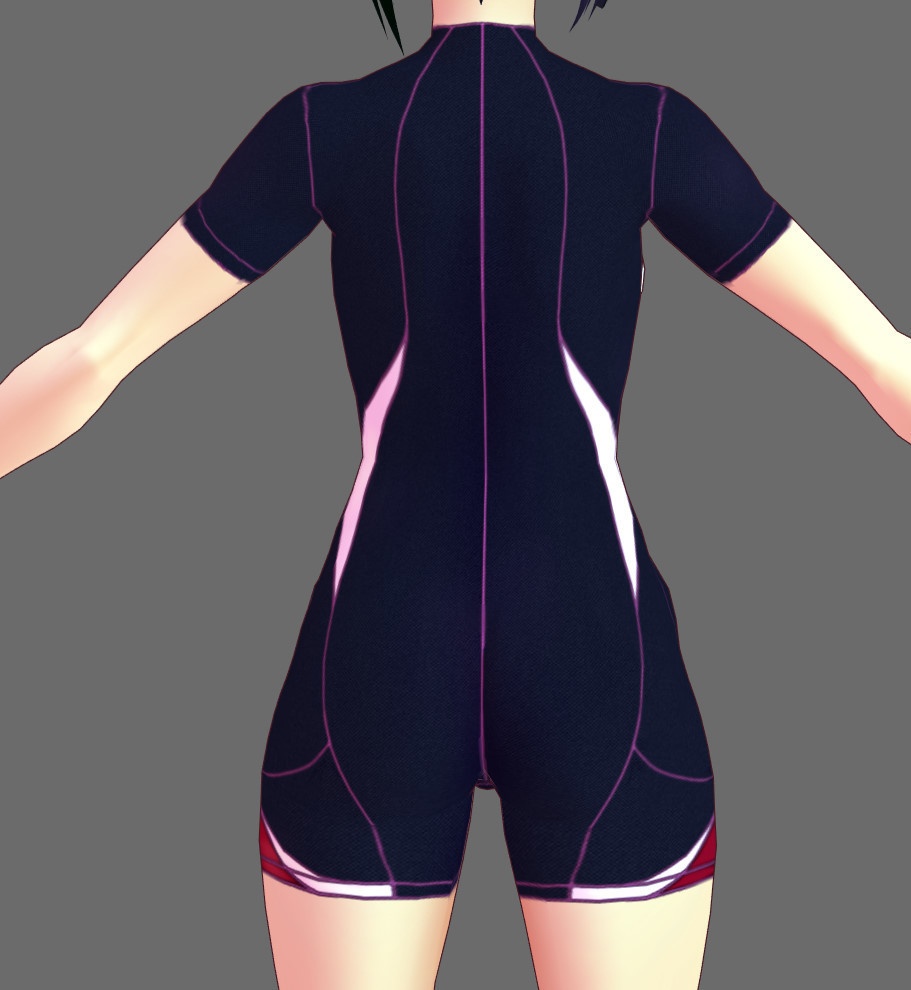 ※VRoidstudioベータ版で作成しています【VRoid用】(無料お試し版有)フィットネス水着7色セット(3パターン)+長袖バージョン2色追加