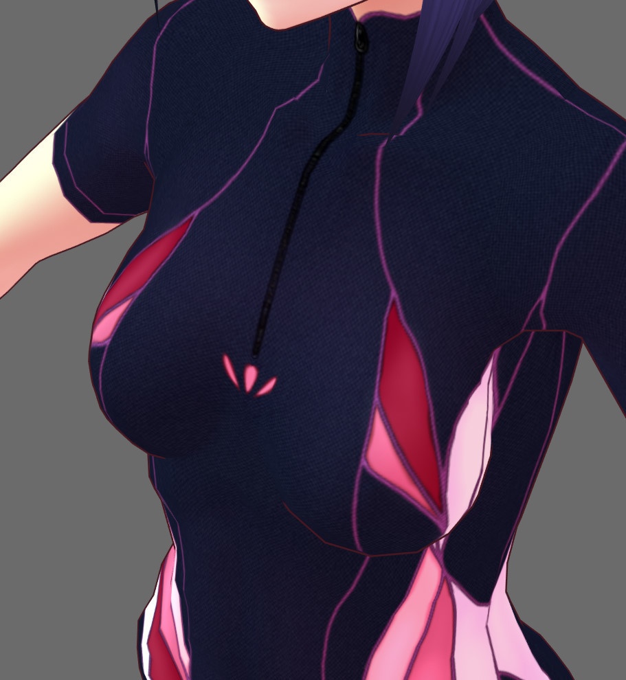 ※VRoidstudioベータ版で作成しています【VRoid用】(無料お試し版有)フィットネス水着7色セット(3パターン)+長袖バージョン2色追加