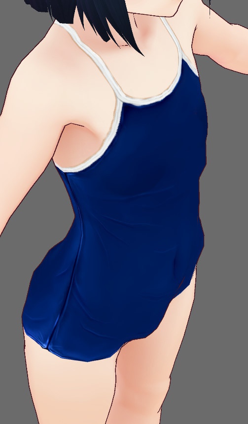 ※VRoidstudioベータ版で作成しています【VRoid用】(無料お試し版有)新・旧スクール水着セット