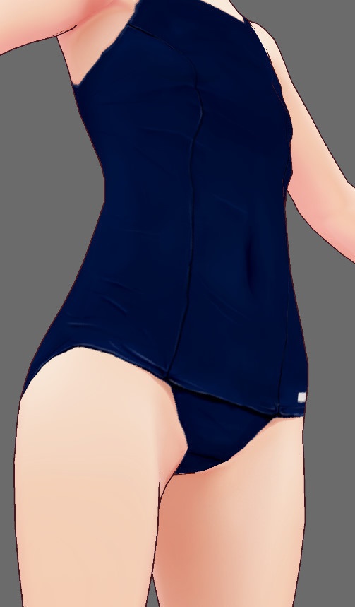 ※VRoidstudioベータ版で作成しています【VRoid用】(無料お試し版有)新・旧スクール水着セット