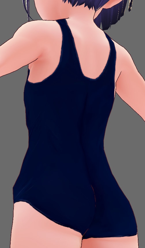 ※VRoidstudioベータ版で作成しています【VRoid用】(無料お試し版有)新・旧スクール水着セット