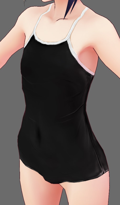 ※VRoidstudioベータ版で作成しています【VRoid用】(無料お試し版有)新・旧スクール水着セット