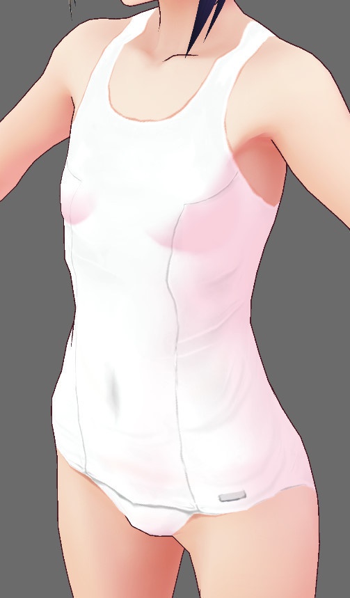 ※VRoidstudioベータ版で作成しています【VRoid用】(無料お試し版有)新・旧スクール水着セット