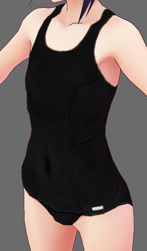 ※VRoidstudioベータ版で作成しています【VRoid用】(無料お試し版有)新・旧スクール水着セット