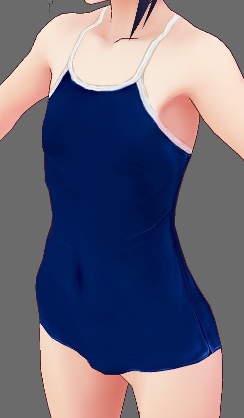 ※VRoidstudioベータ版で作成しています【VRoid用】(無料お試し版有)新・旧スクール水着セット