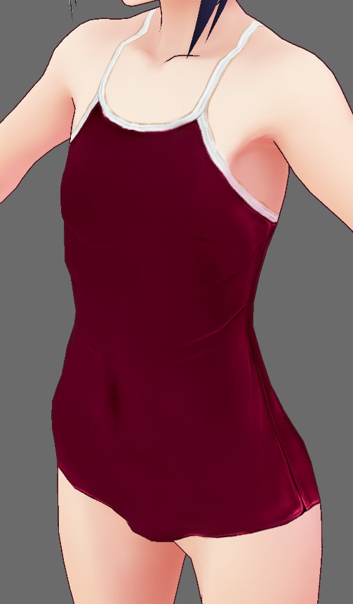 ※VRoidstudioベータ版で作成しています【VRoid用】(無料お試し版有)新・旧スクール水着セット