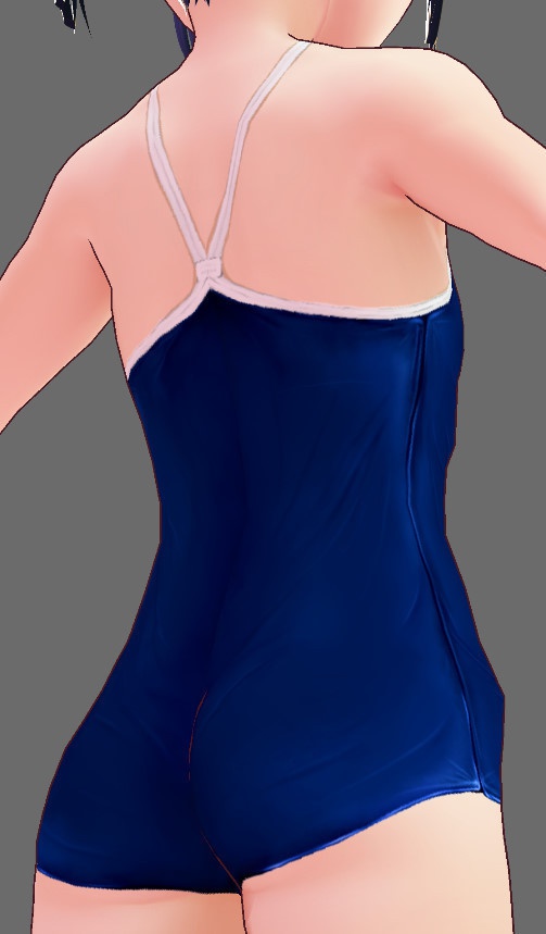 ※VRoidstudioベータ版で作成しています【VRoid用】(無料お試し版有)新・旧スクール水着セット