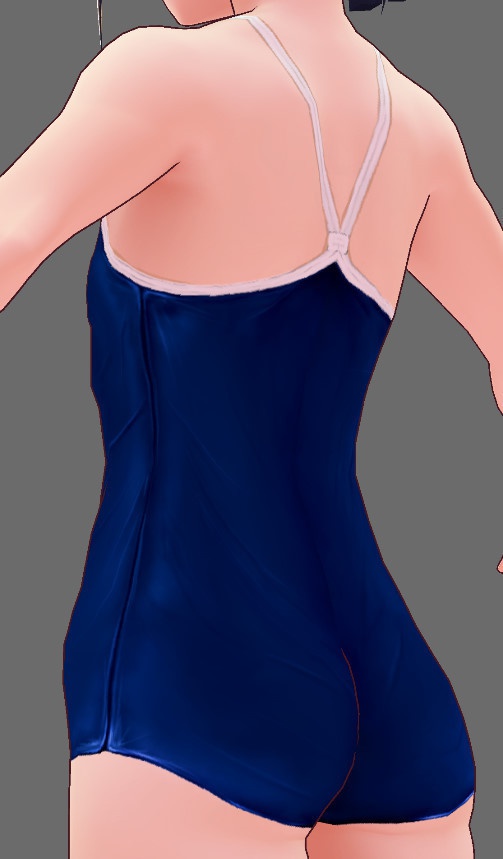 ※VRoidstudioベータ版で作成しています【VRoid用】(無料お試し版有)新・旧スクール水着セット