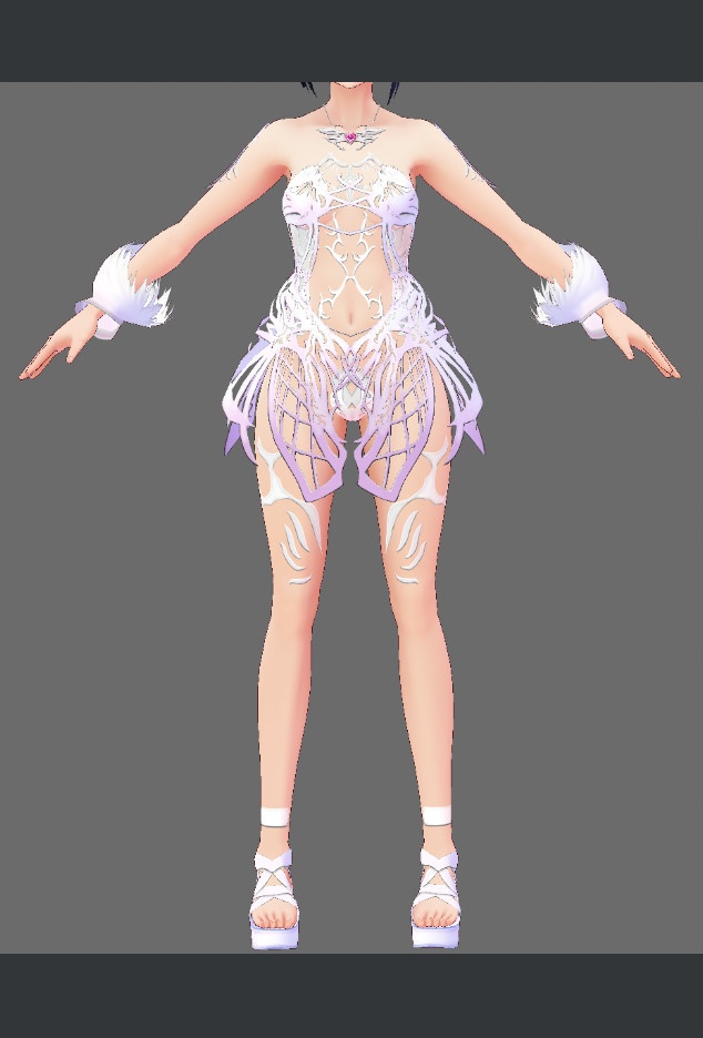 ※VRoidstudioベータ版で作成しています【VRoid用】踊り子風コスチューム