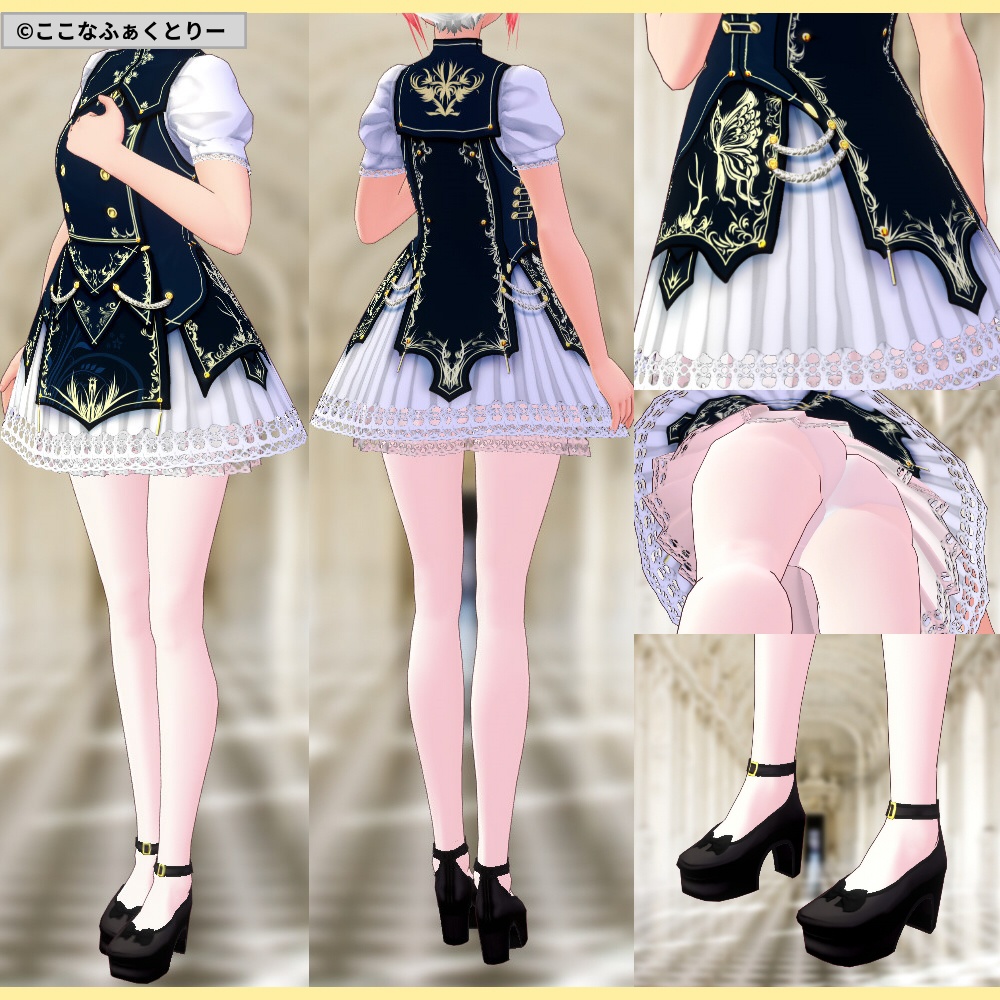 ※VRoidstudioベータ版で作成しています【VRoid用】ファンタジー世界風制服