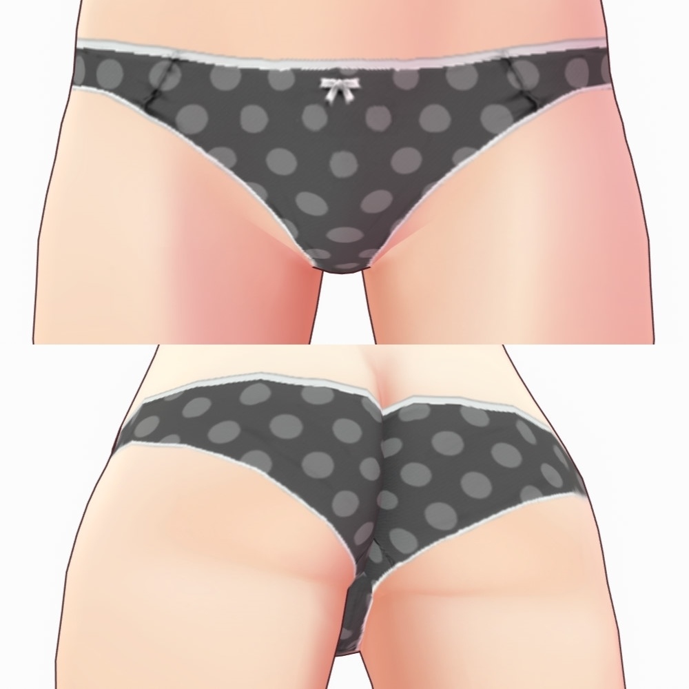 ※VRoidstudioベータ版で作成しています【VRoid用】ショーツセット3パターン(合計18色)